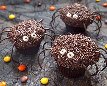 chocolate spider cakes