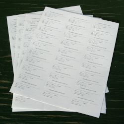 Solution Bottle Labels