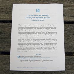 Perelandra Nature Healing Process for Companion Animals