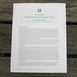 Perelandra Simplified Energy Cleansing Process